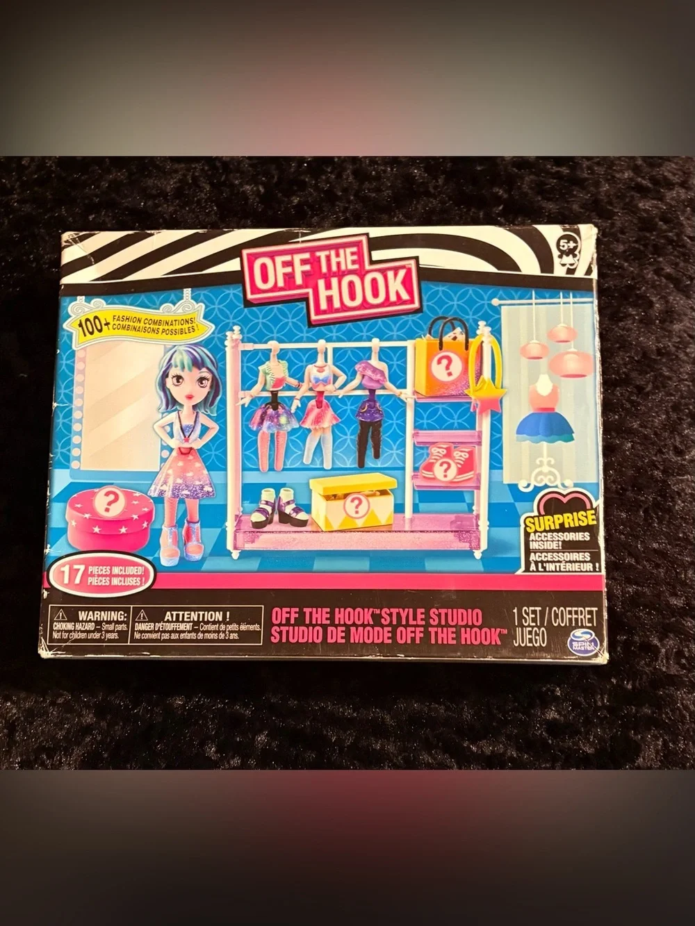 Off The Hook Style Studio Fashion Doll Playset - Pink & Blue